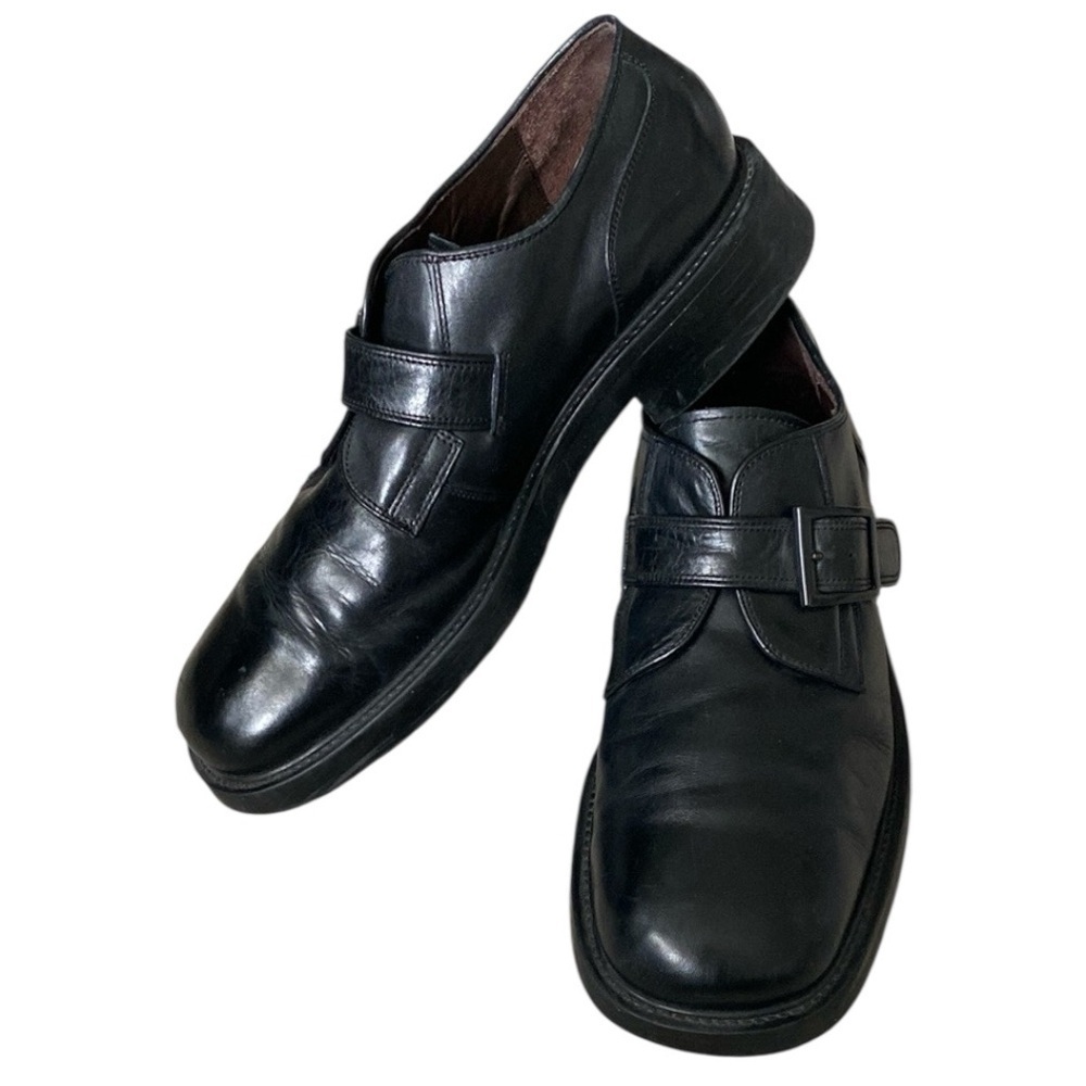 Nunn Bush Black Loafers Slip-Ons Classic Buckle Design Size 11.5 Office Work